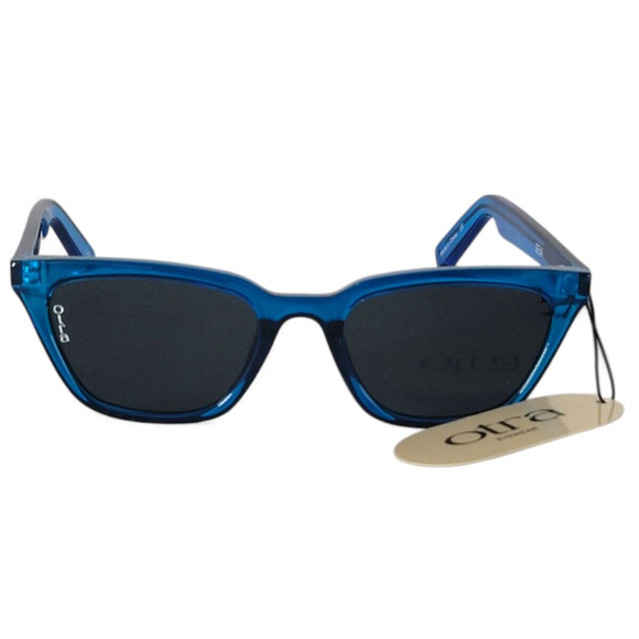 Otra Eyewear Seva Unisex Sunglasses Blue Frame Smoke Lens 100% UV Protection NEW - Picture 4 of 8